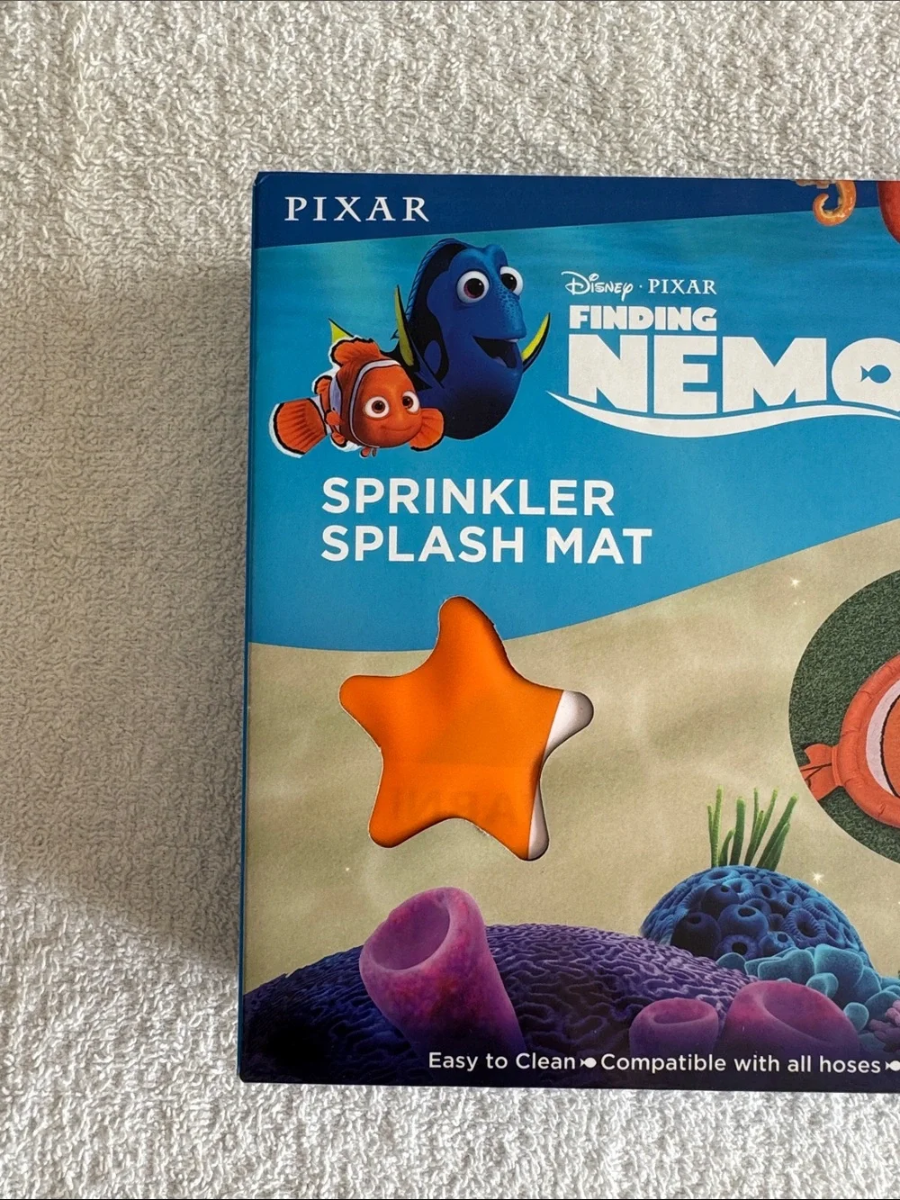 Disney Pixar Finding Nemo Orange Pet Sprinkler Splash Mat